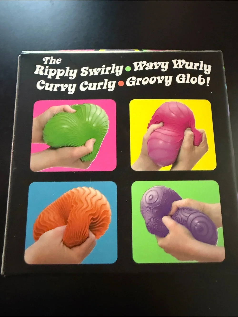 New Nee Doh Schylling Super Size Jumbo Textured Ripples Squishy Ball Purple Toy